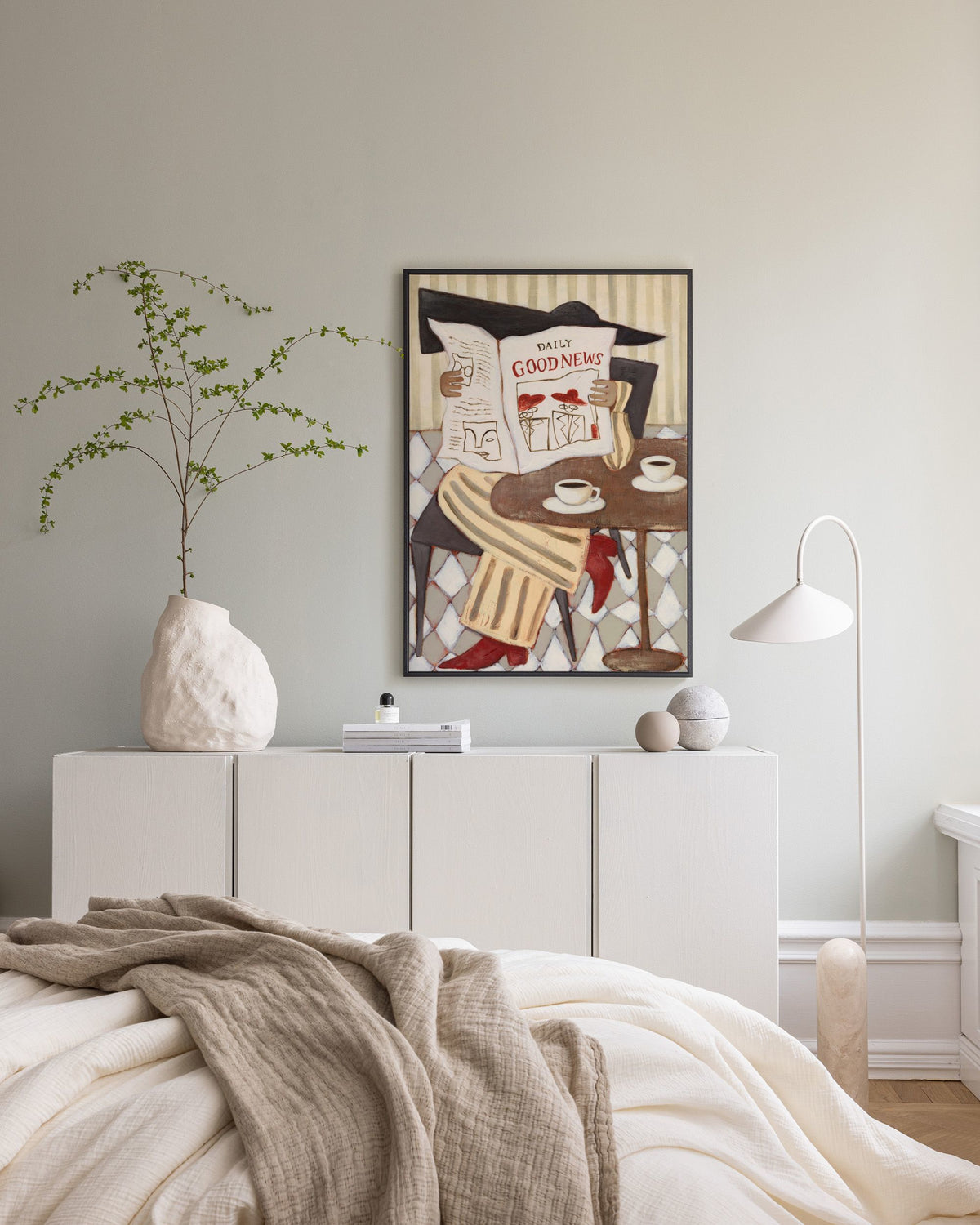 The Good News Café Canvas print