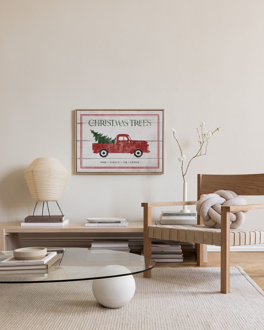 Vintage Holiday Sign Canvas print