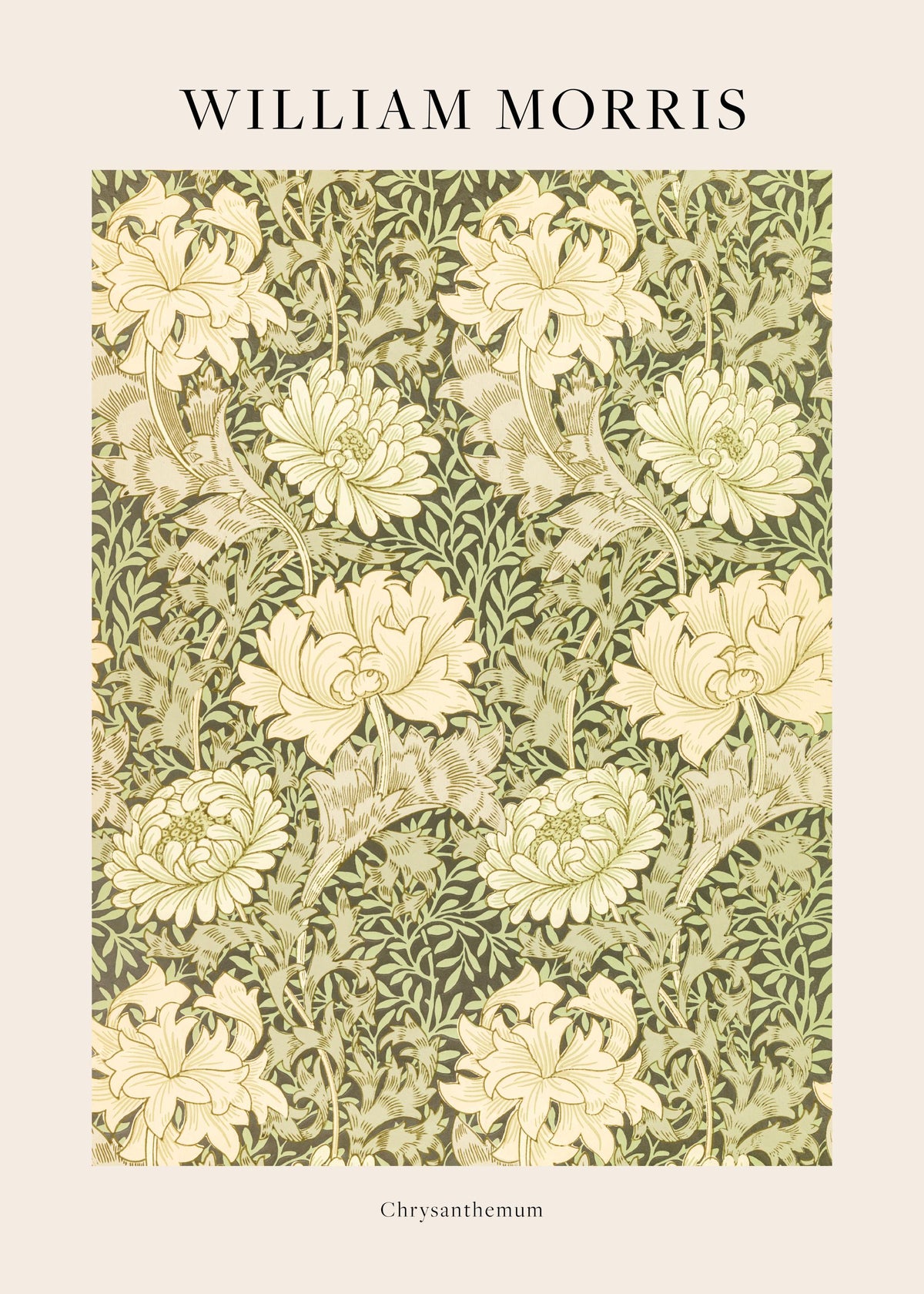 William Morris - Chrysanthemum Print