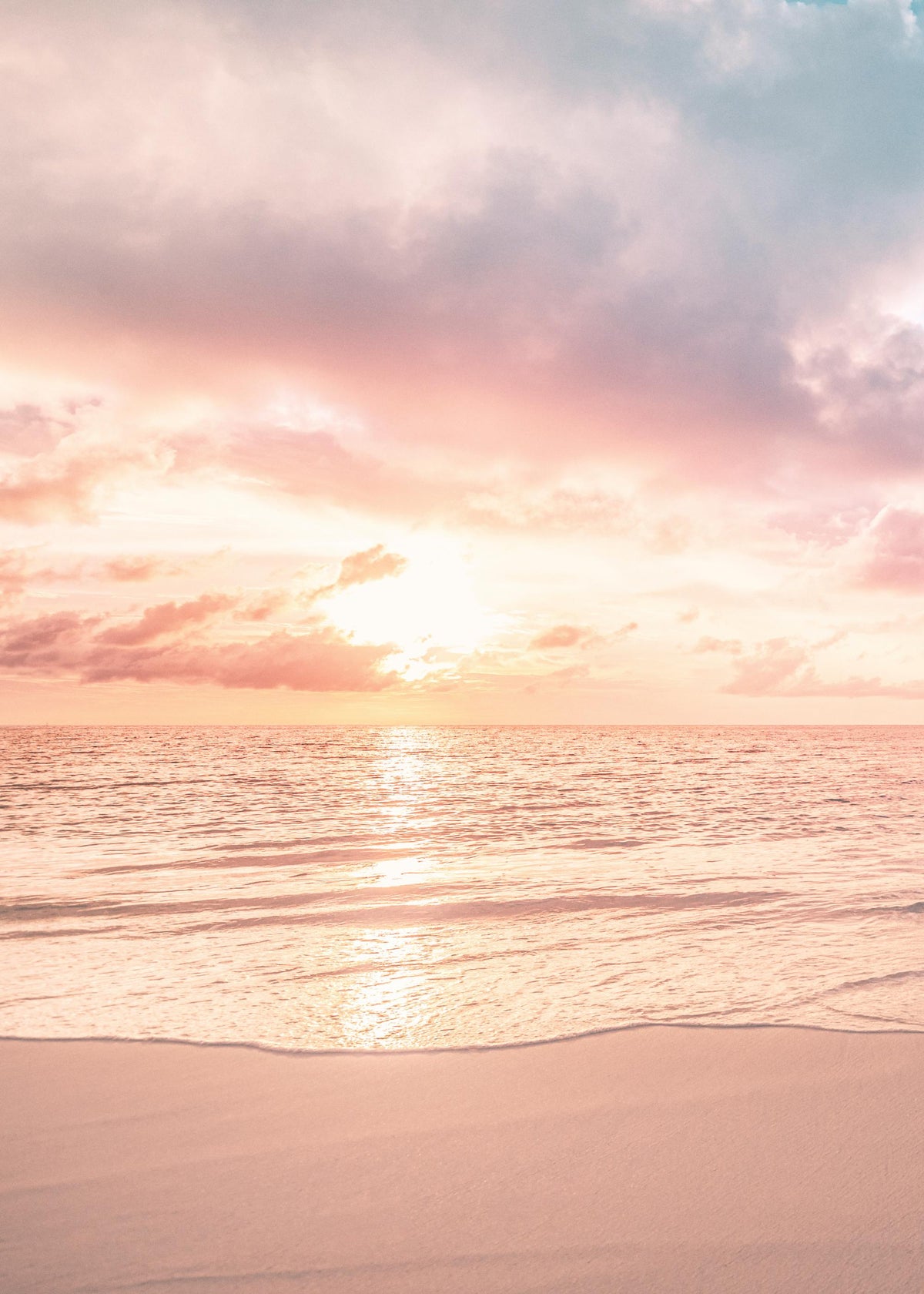 Pastel Sky Beach No1 Print