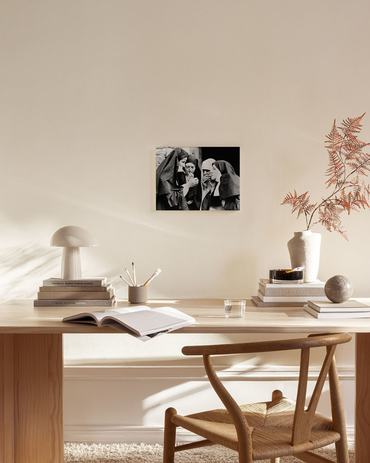 Nuns Smoking Canvas print