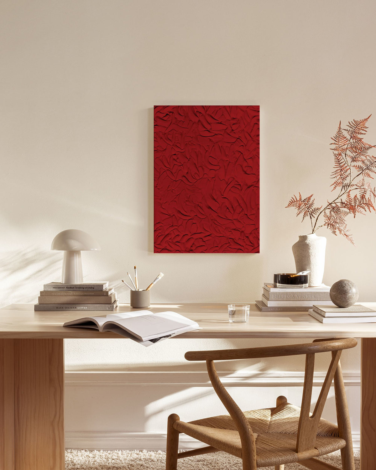 Manifeste Rouge Canvas print