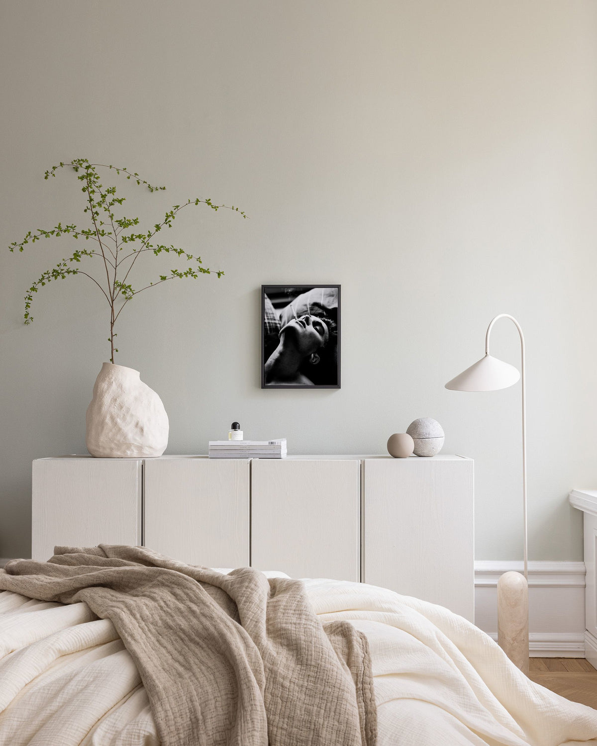 Smoking In Bed Canvas print