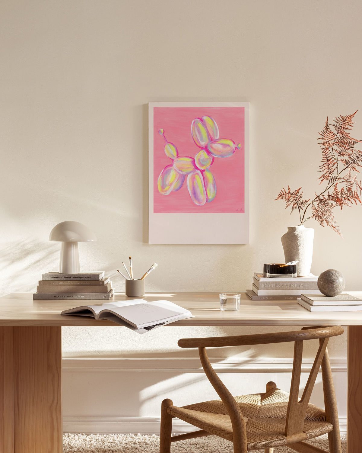 Colorful Balloon Dog Canvas print