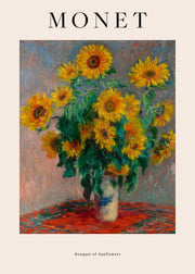 Monet - Bouquet of Sunflowers Print