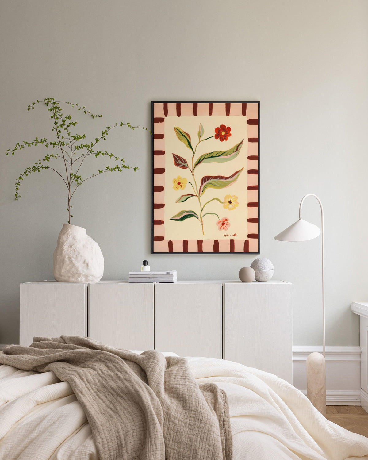 Framed Wildflowers Leinwandbild