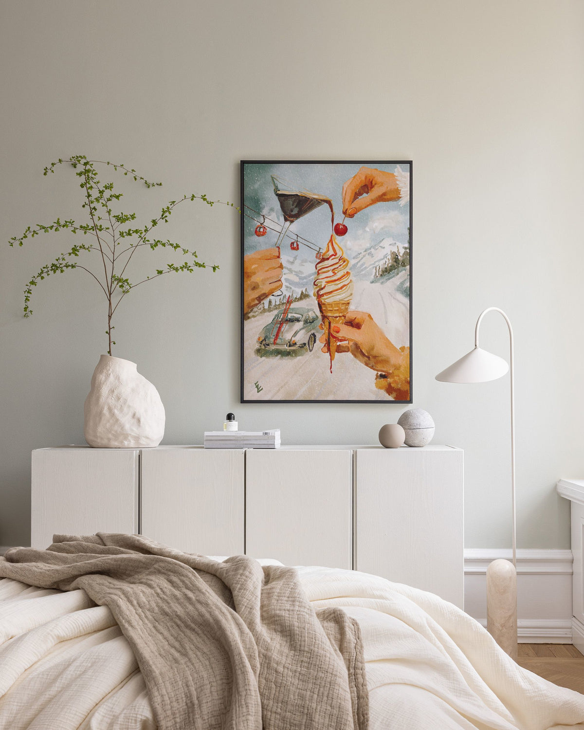 Ekaterina Zagorska - Vanilla Ice Canvas print