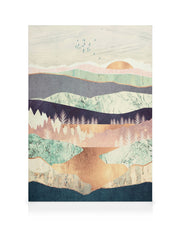 SpaceFrog Designs - Golden Spring Reflection Canvas print