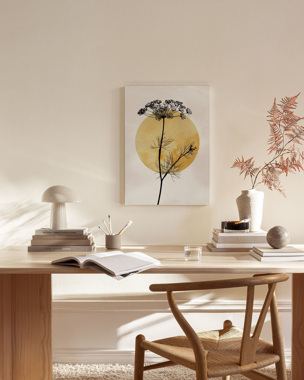 Anthriscus Silhouette Canvas print