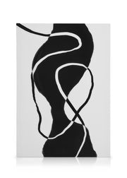 Black Abstract Shapes No1 Canvas print