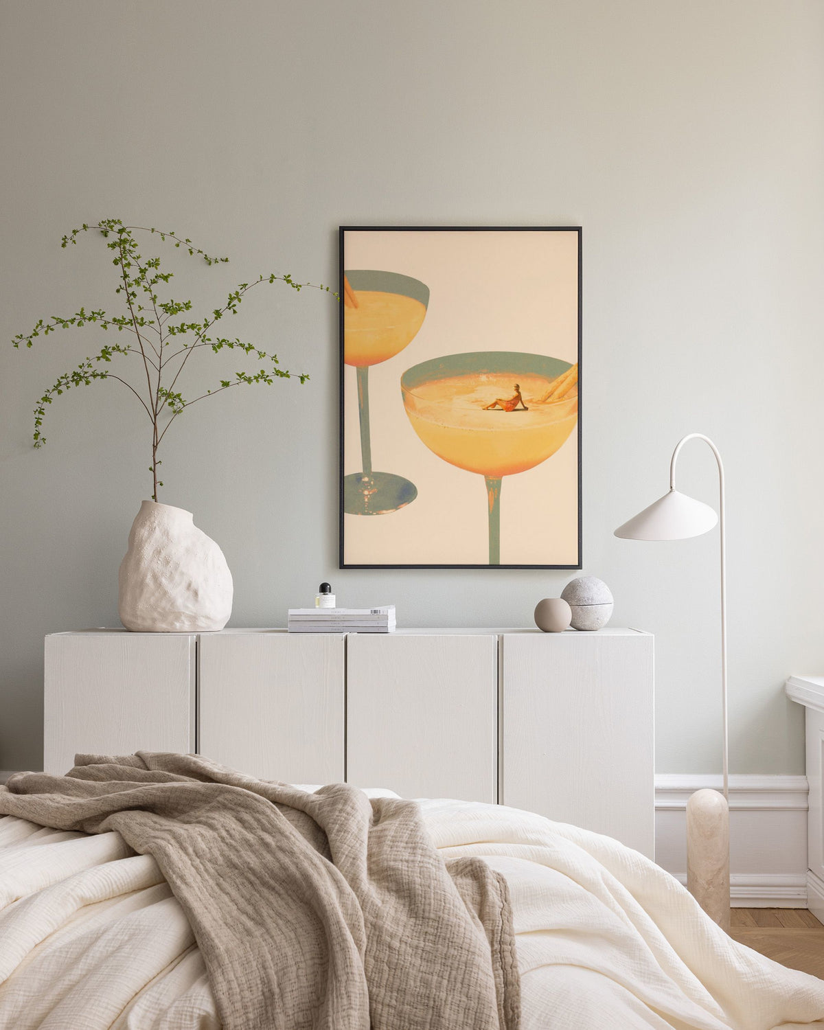 Maarten Leon - Holiday in a Glass No1 Canvas print