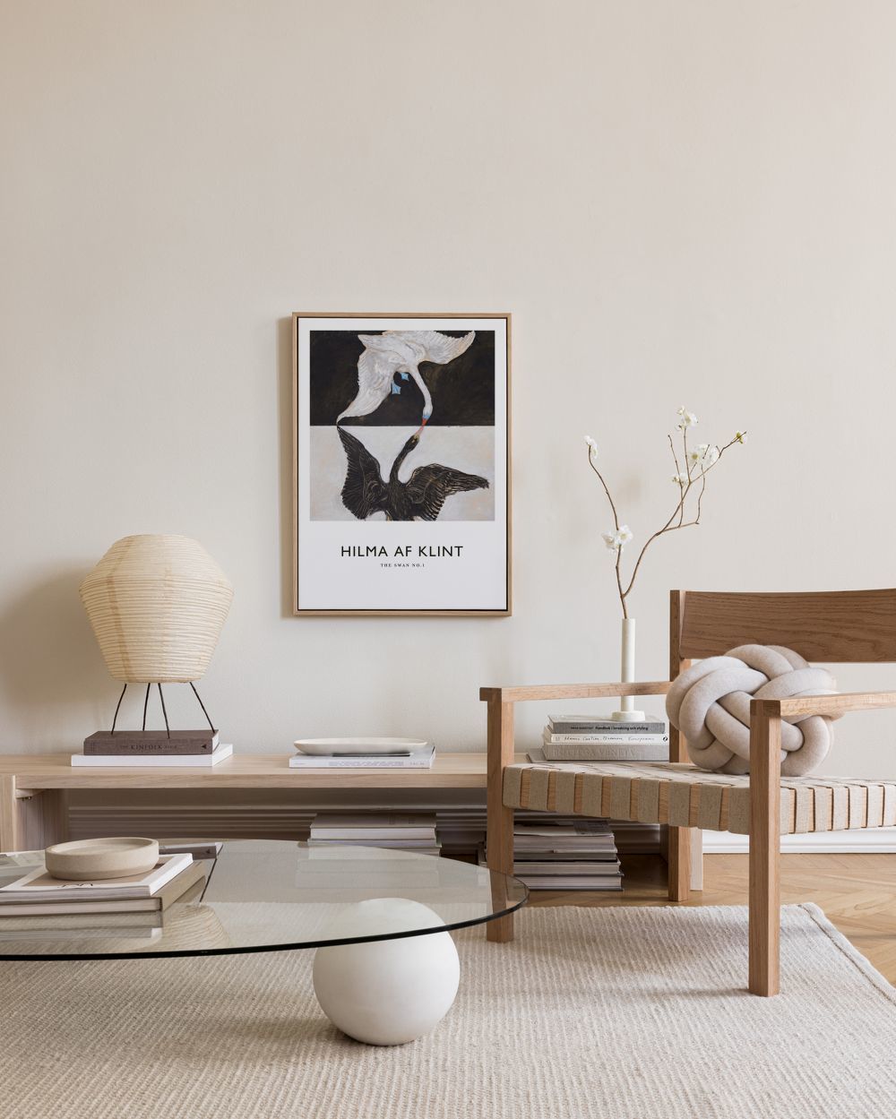 Canvas print - The Swan, No.1 by Hilma af Klint