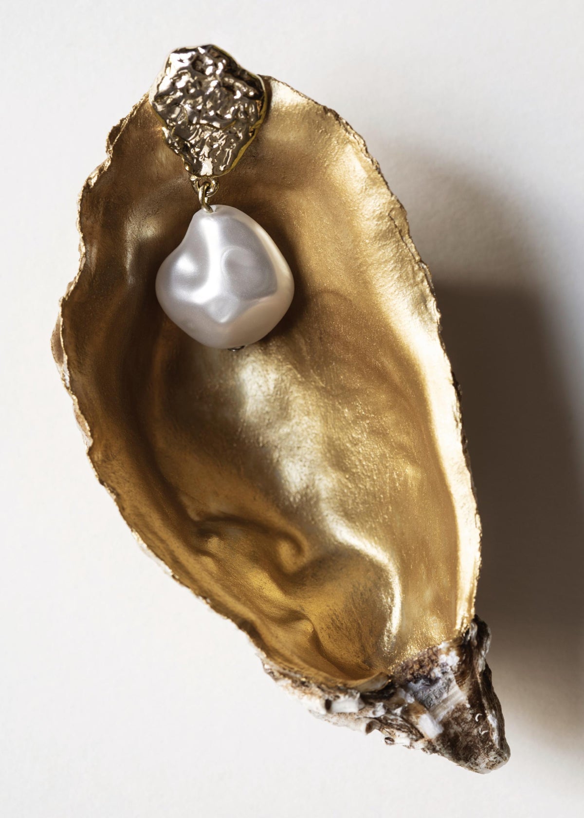 Golden Seashell Print