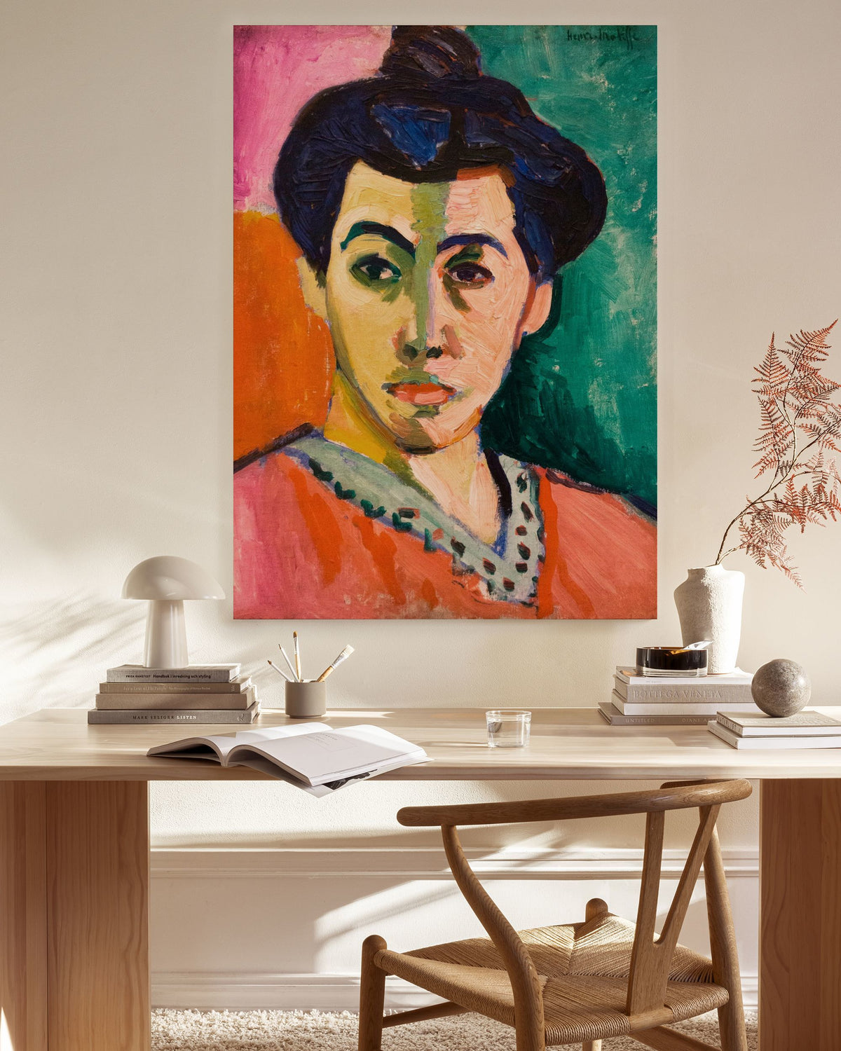 Matisse - The Green Stripe Canvas print
