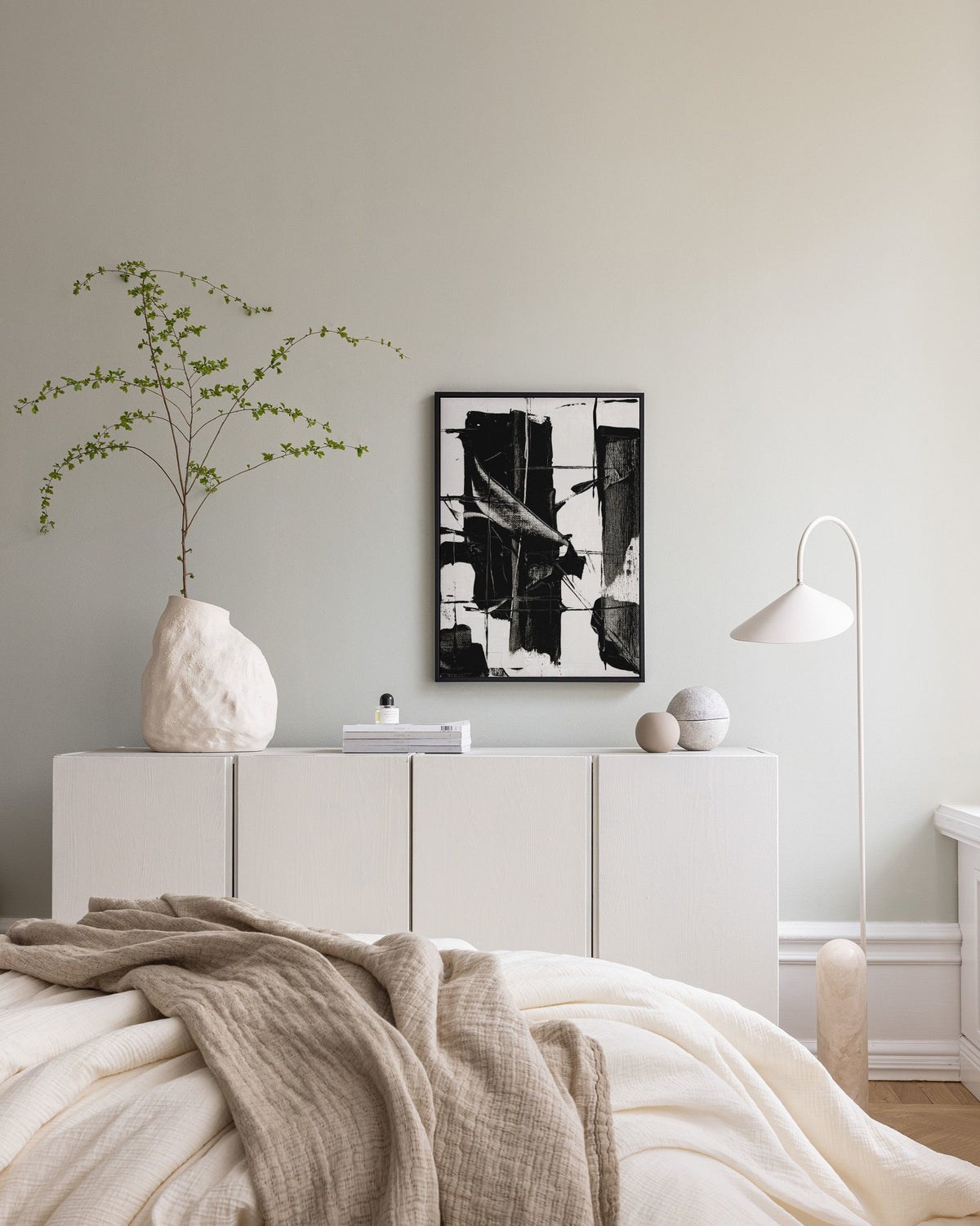 Dramatic Black Canvas print