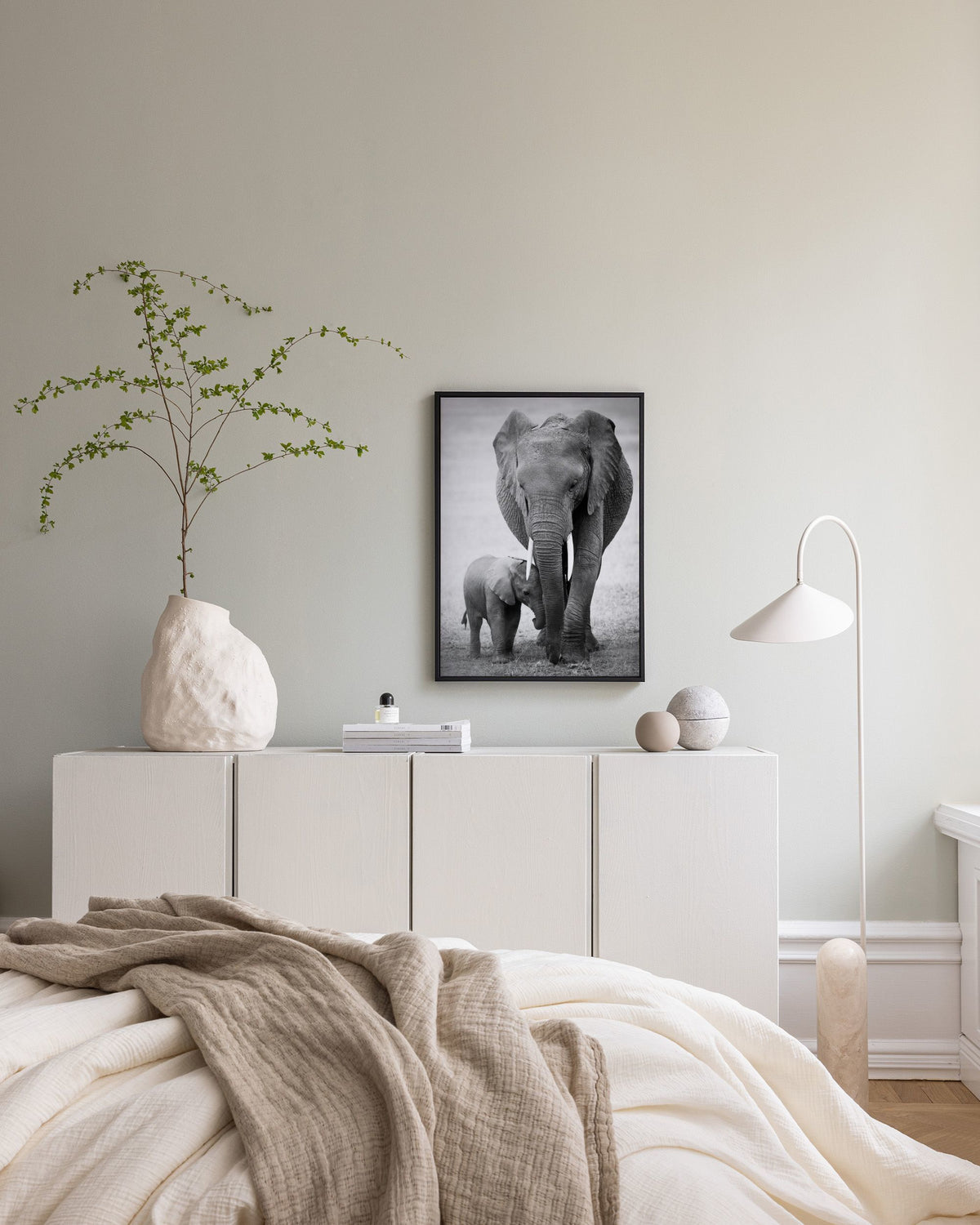 Elephant Love Canvas print