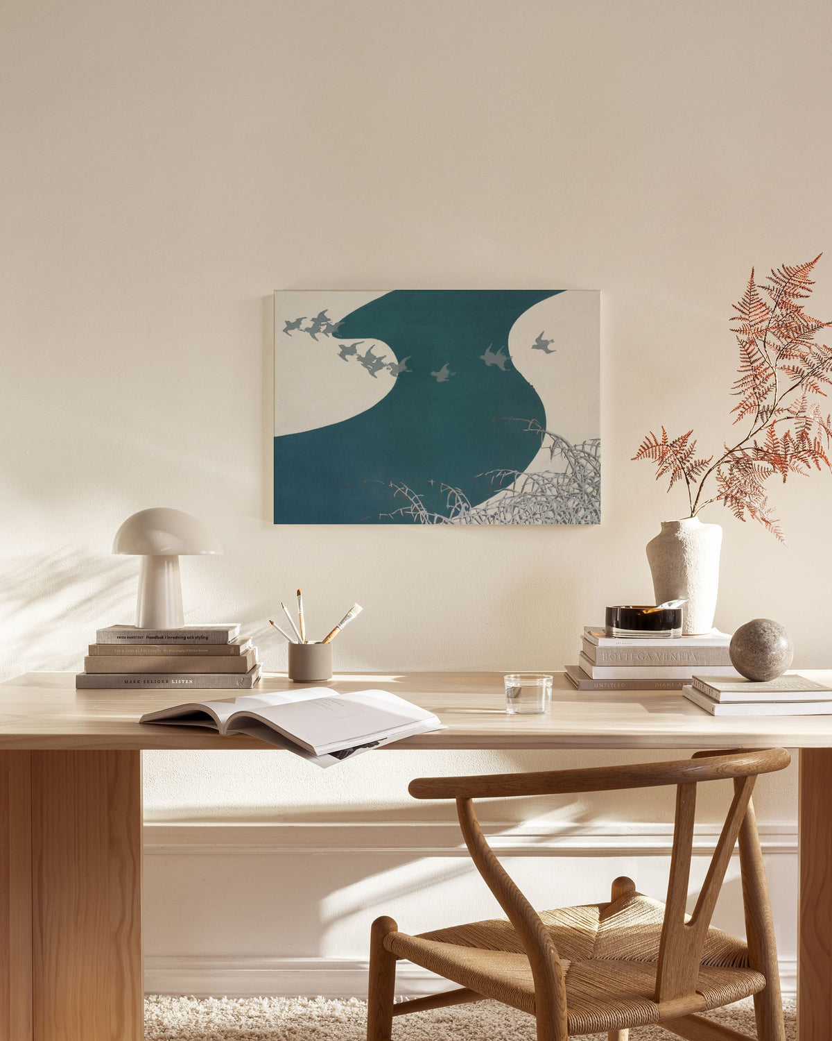 Kamisaka Sekka - Birds from Momoyogusa Canvas print