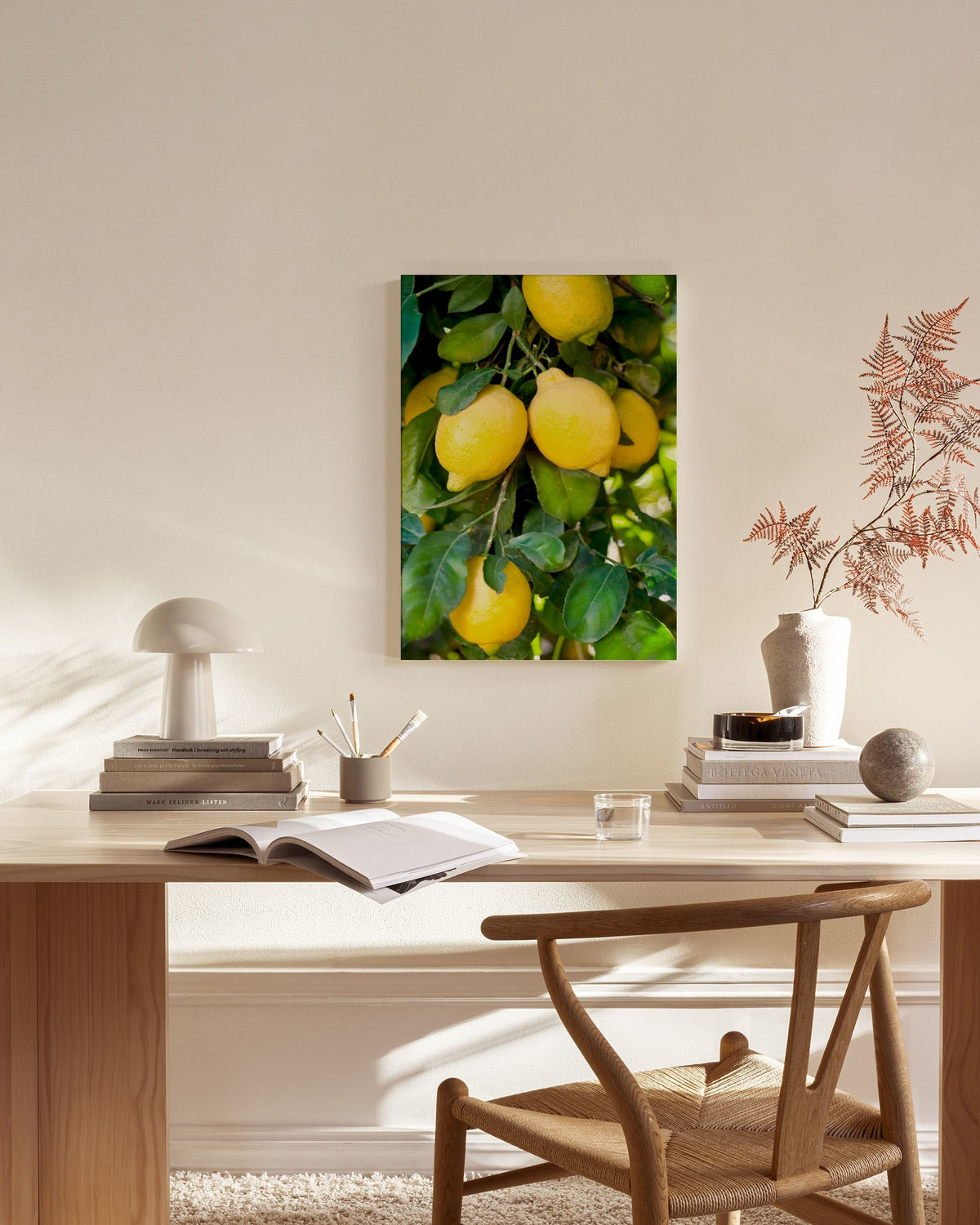 Fresh Lemons Canvas print
