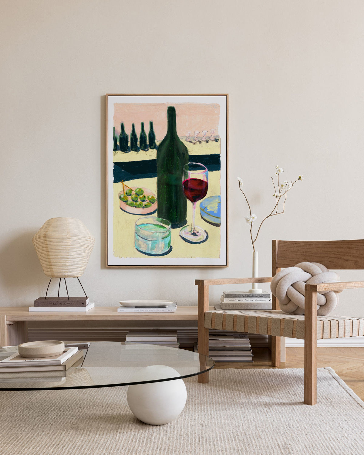 Laura Page - Glass of Wine Canvas print