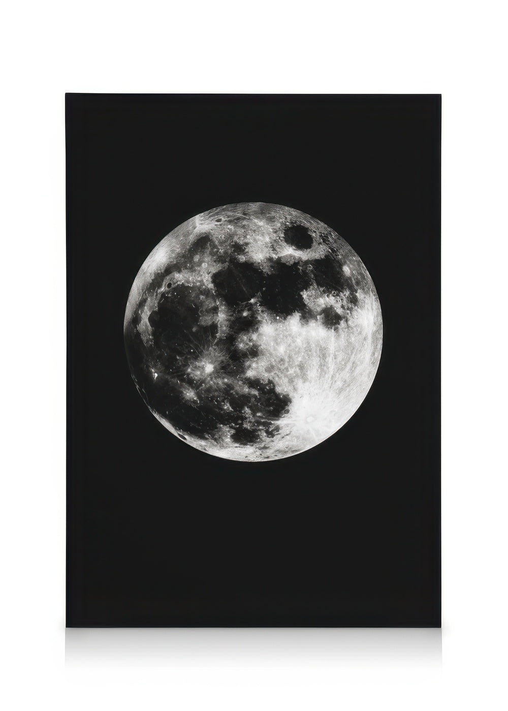 Moon In Black Canvas print