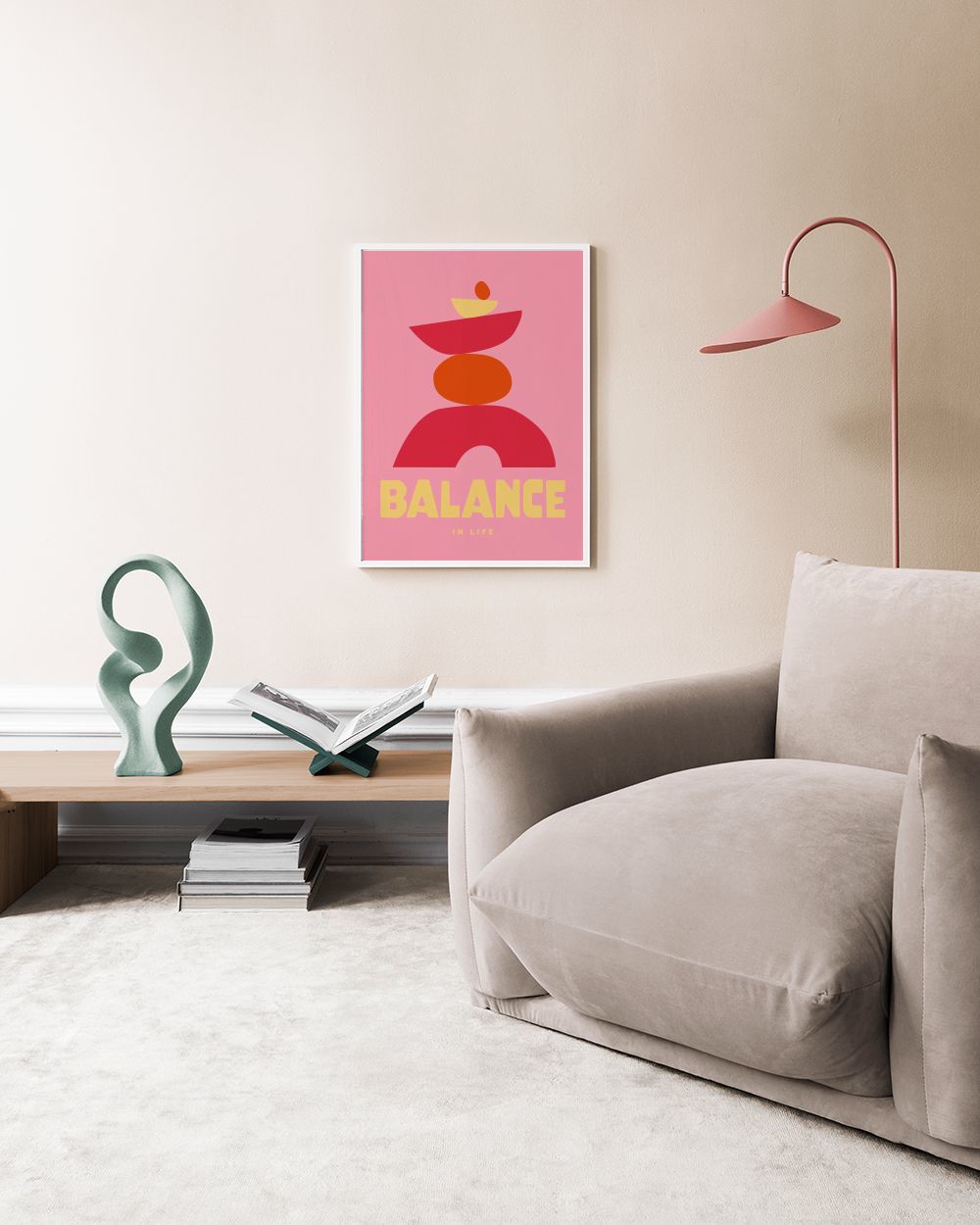 Graphic Balance in Life Print