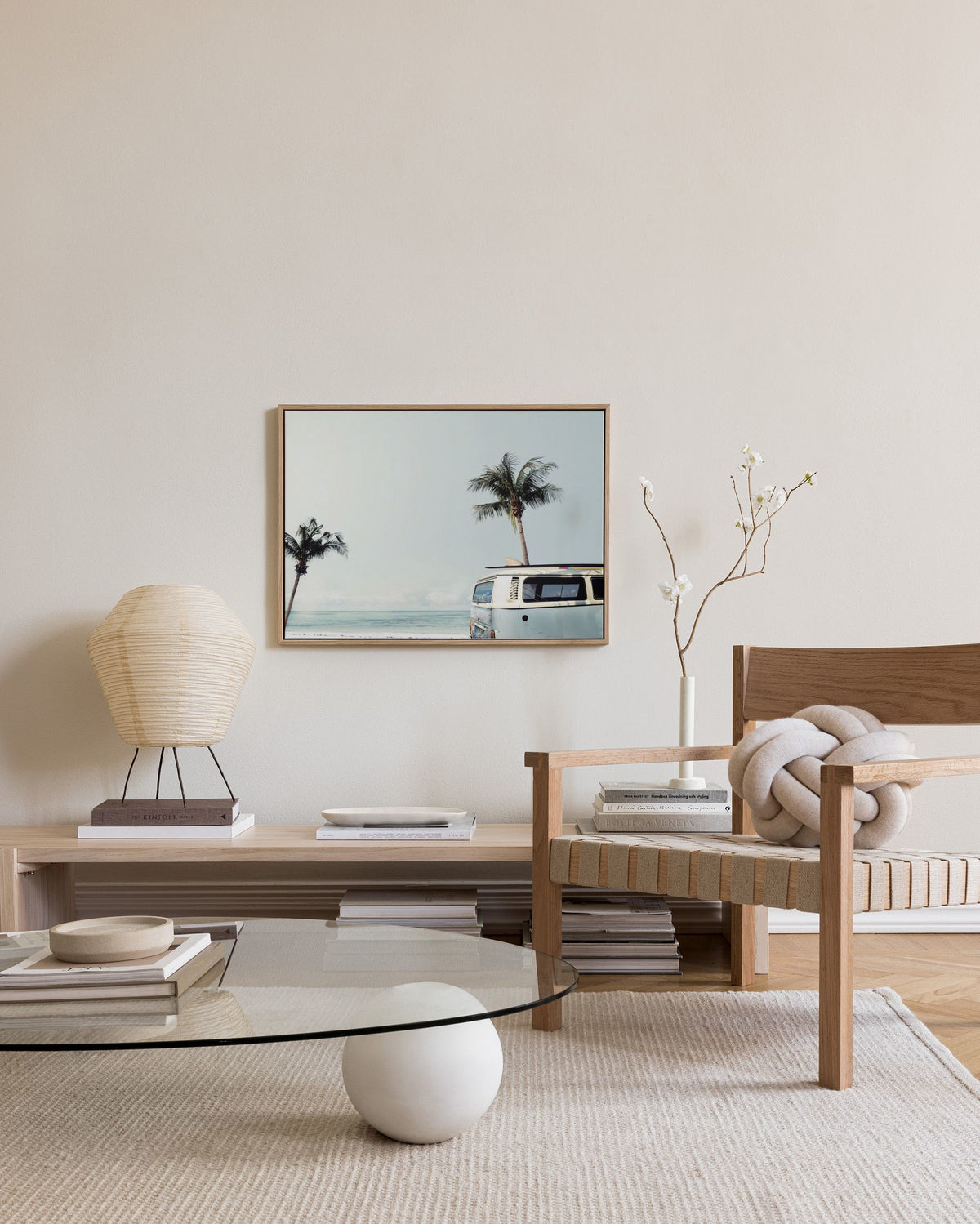 Surfers Van Blue Canvas print