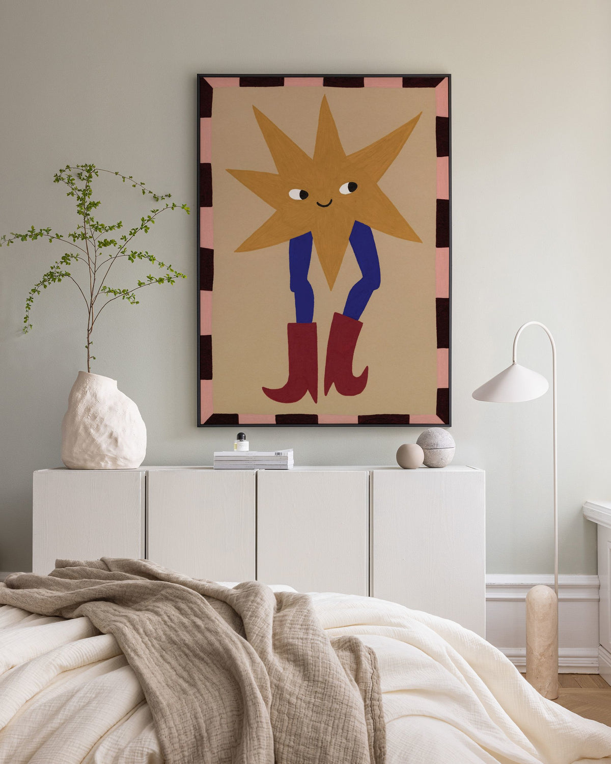 Star in Boots Canvas print