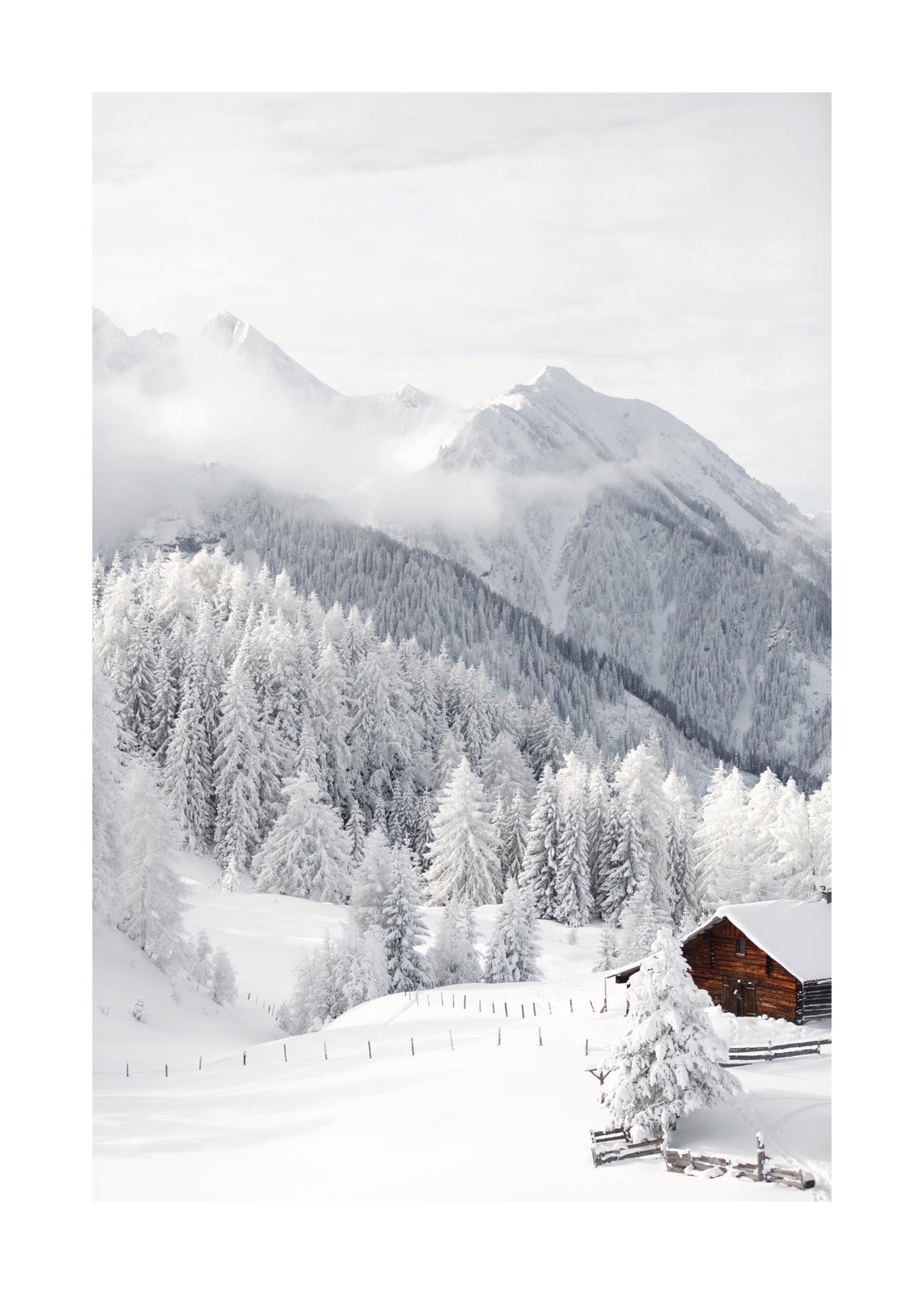 Snowy Landscape Print