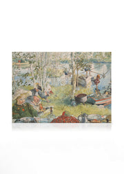 Carl Larsson - Crayfishing Canvas print