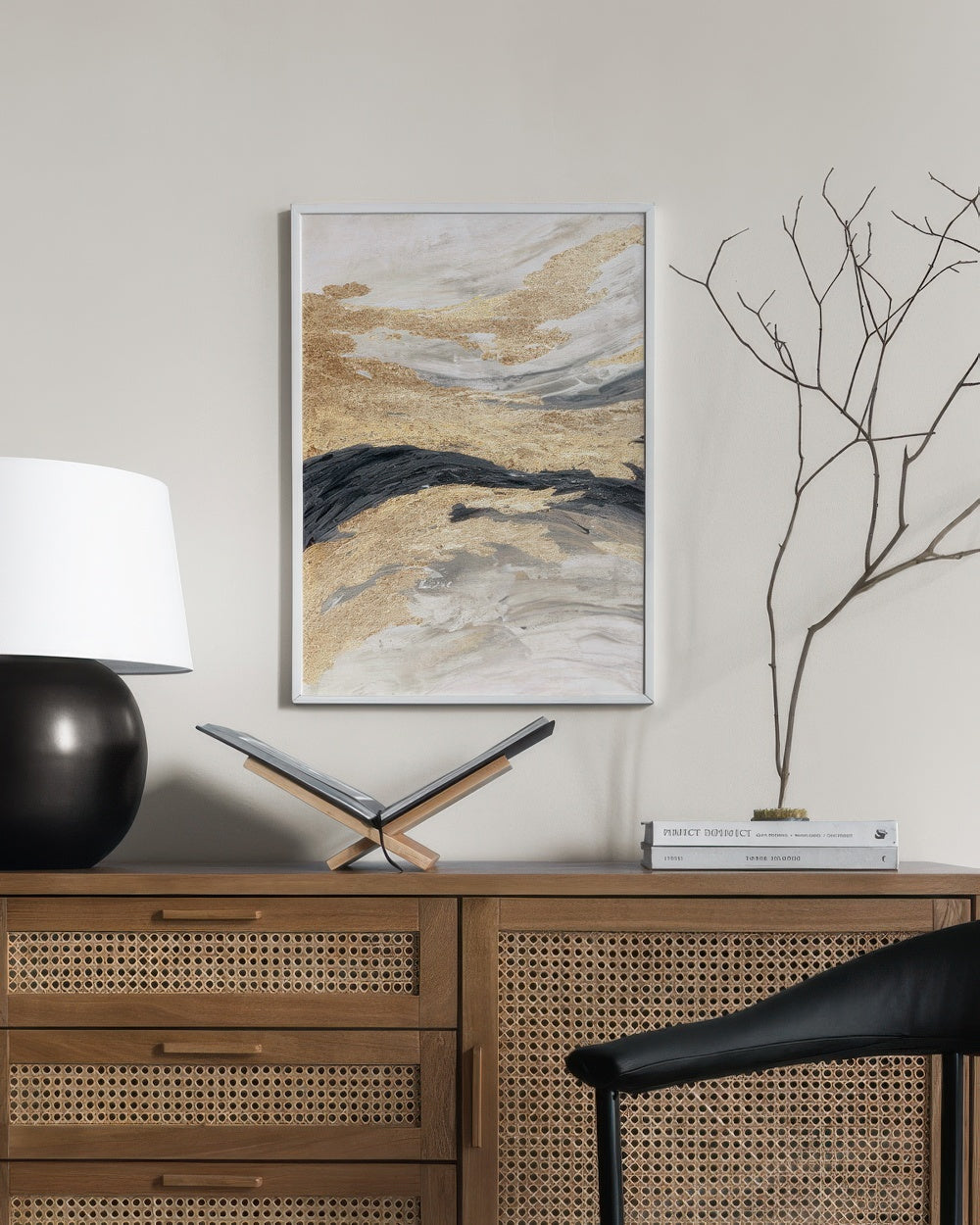 Gold Wave No1 Print