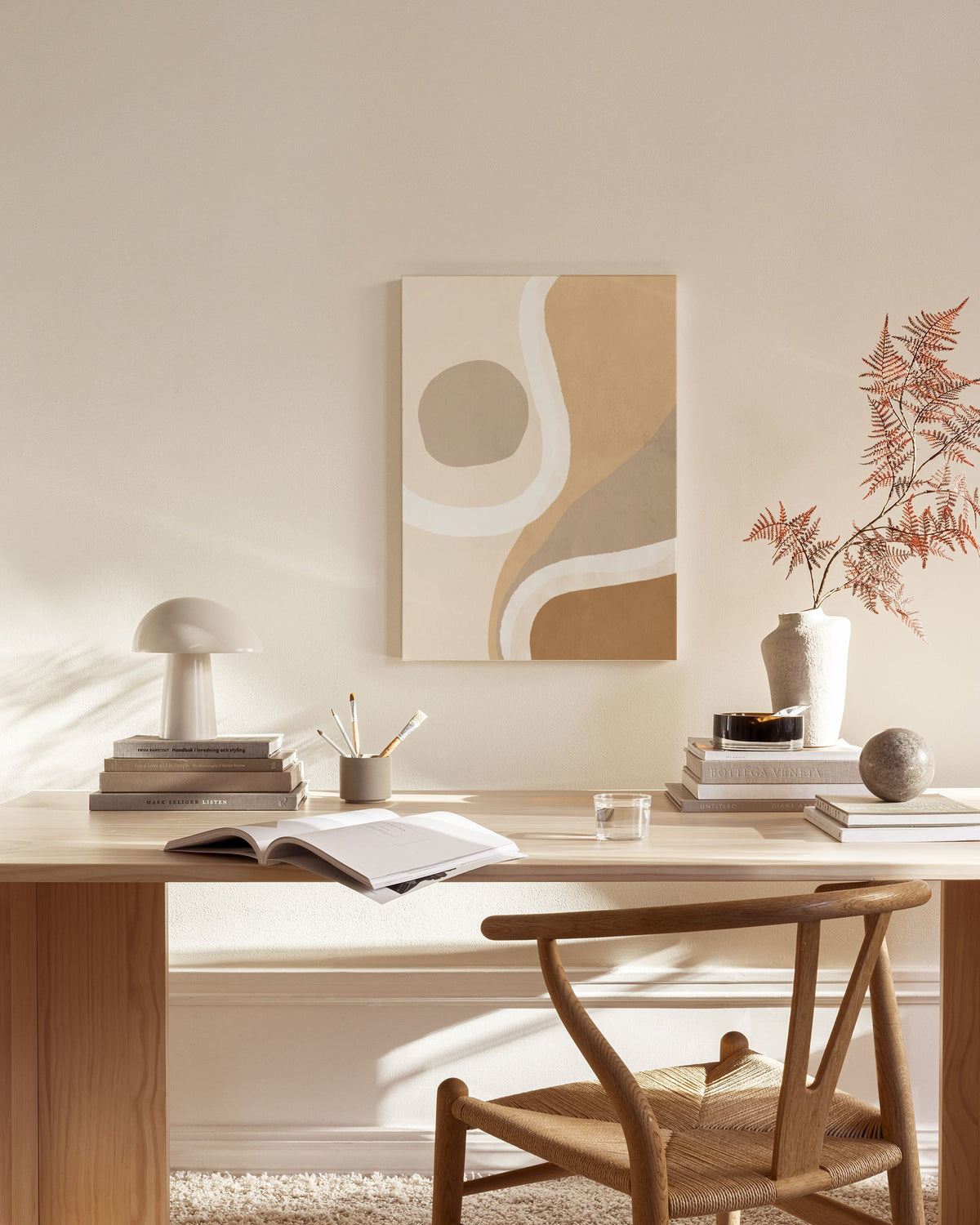 Warm Shapes No1 Canvas print