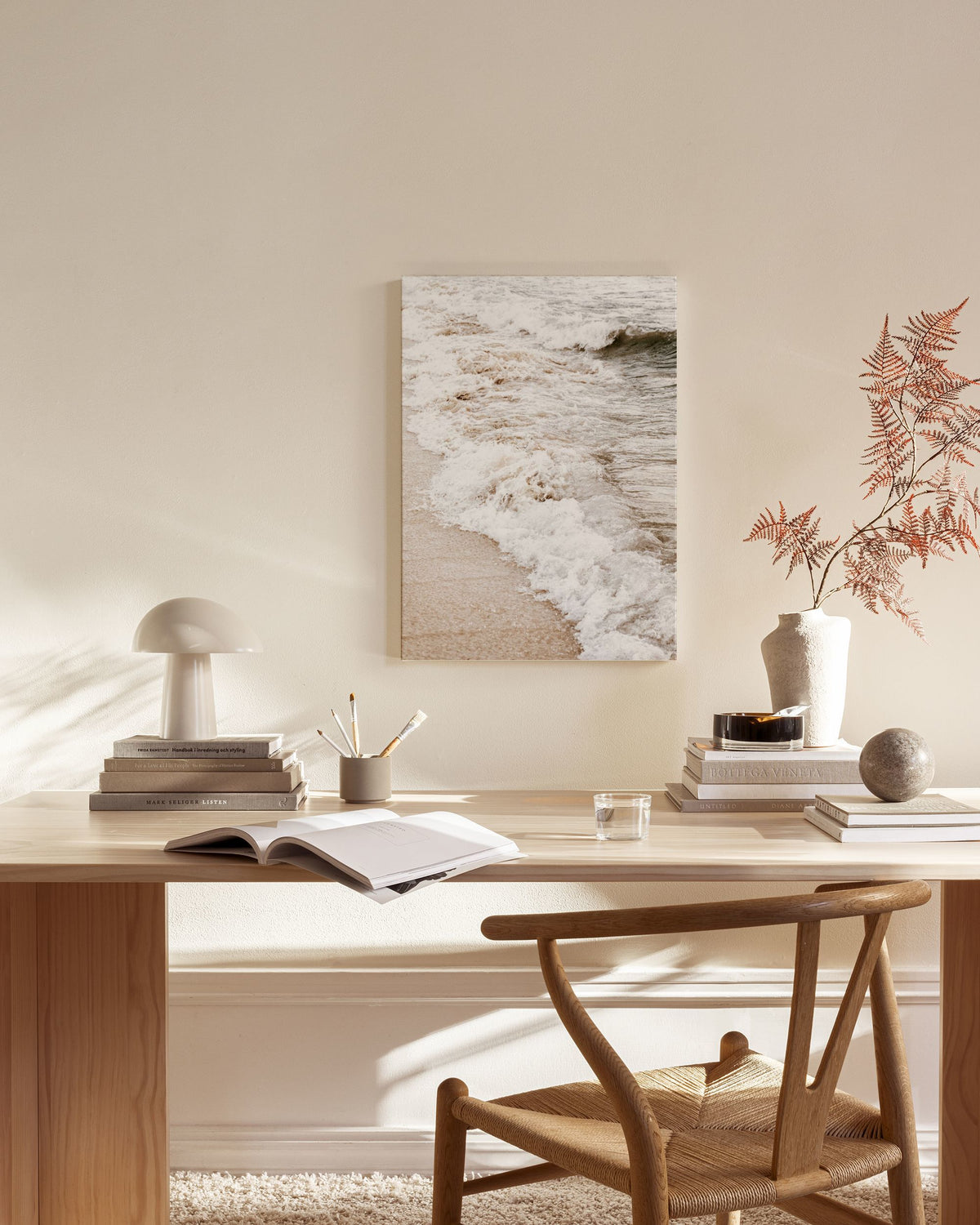 Sand And Waves Canvas print