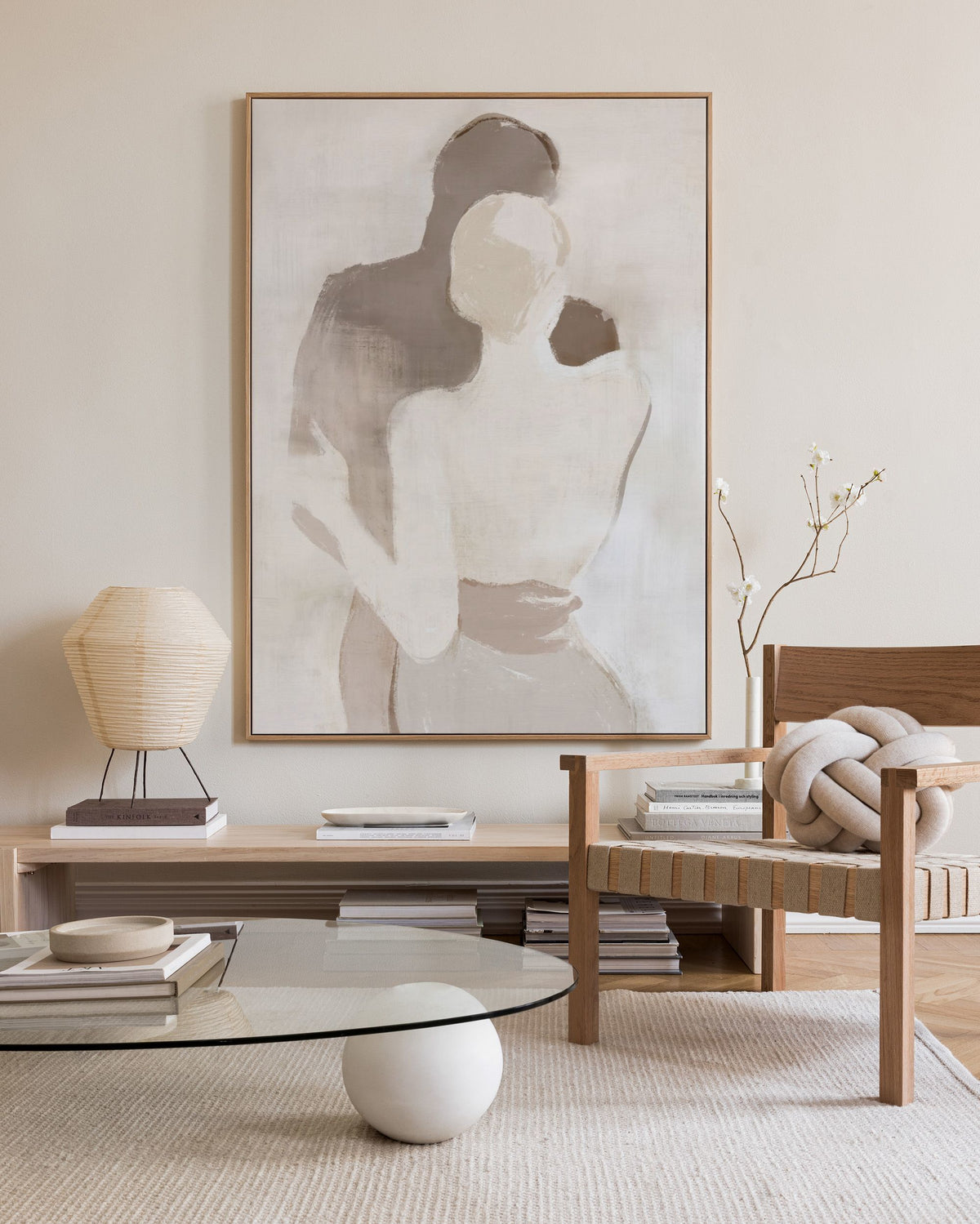 Soft Couple Canvas print