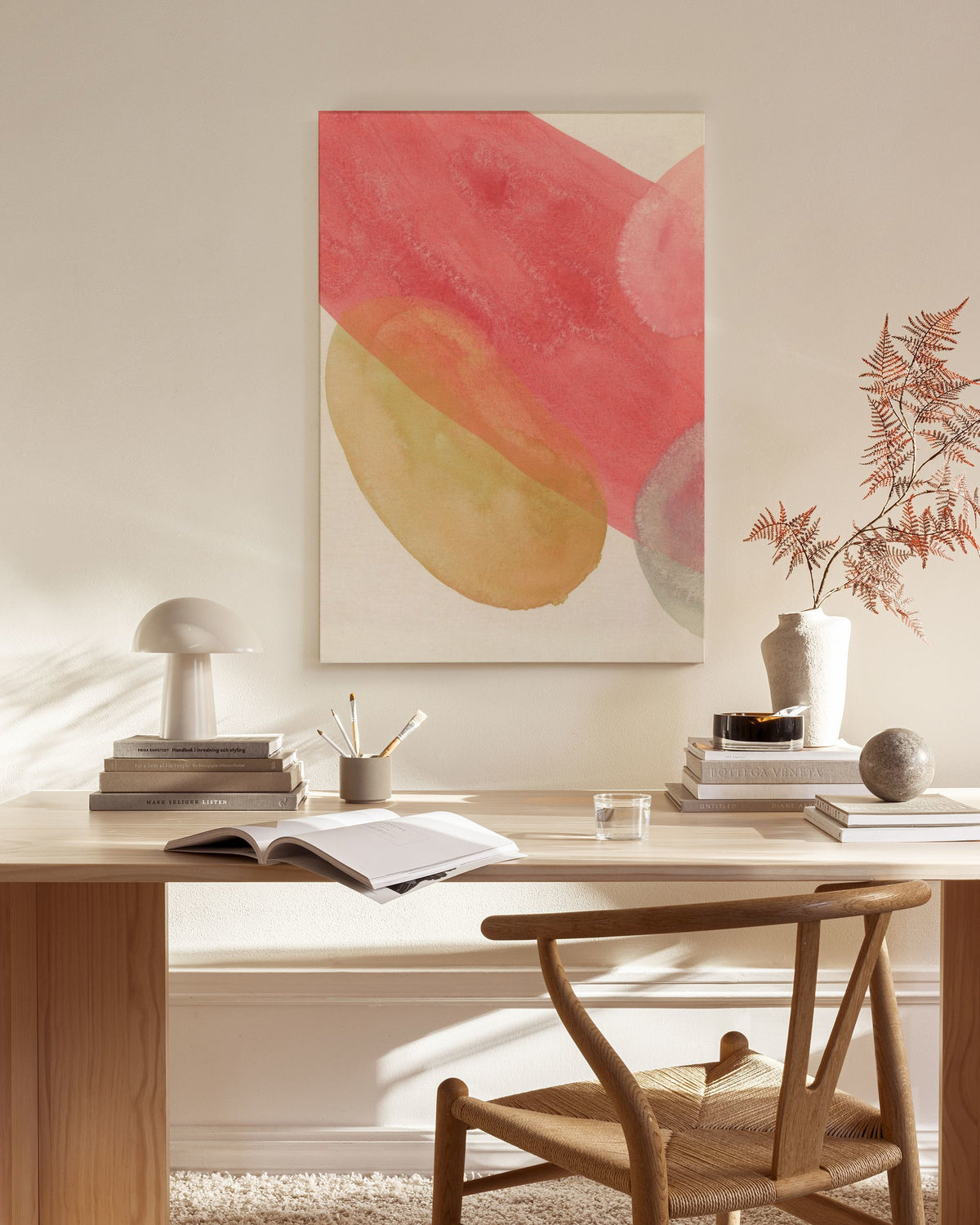 Flowy Forms No1 Canvas print