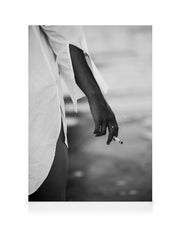 Girl in White Shirt Canvas print