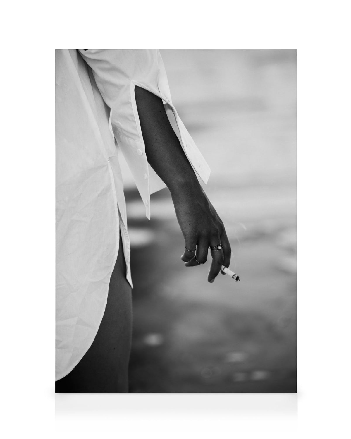 Girl in White Shirt Canvas print