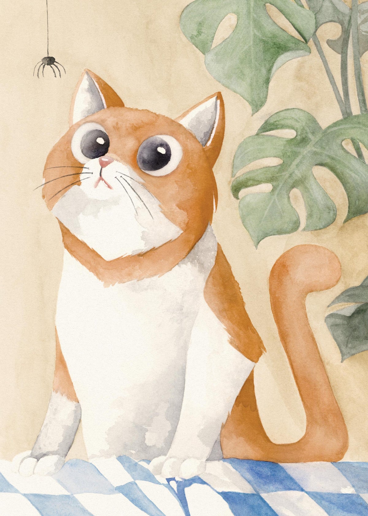 Curious Cat Print