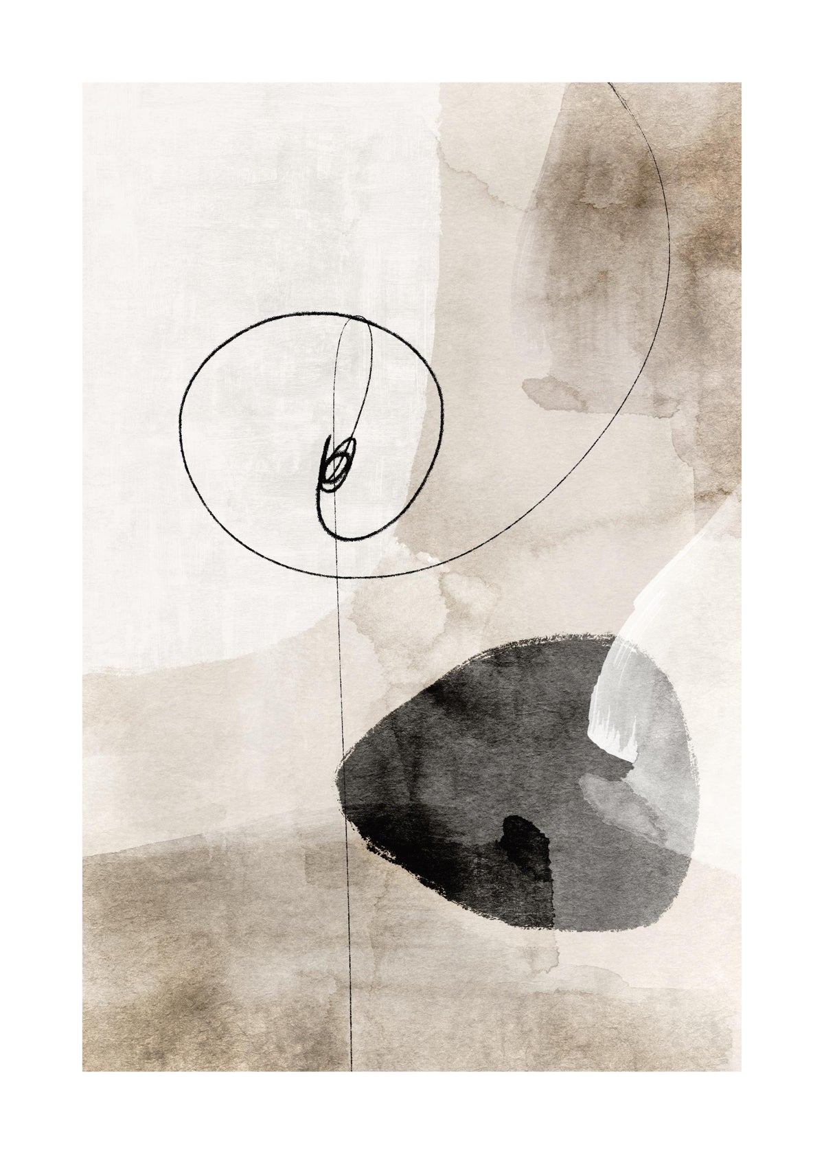 Watercolor Strokes No1 Print