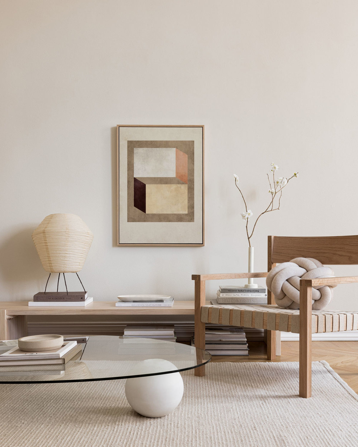Muted Geometry Canvas print