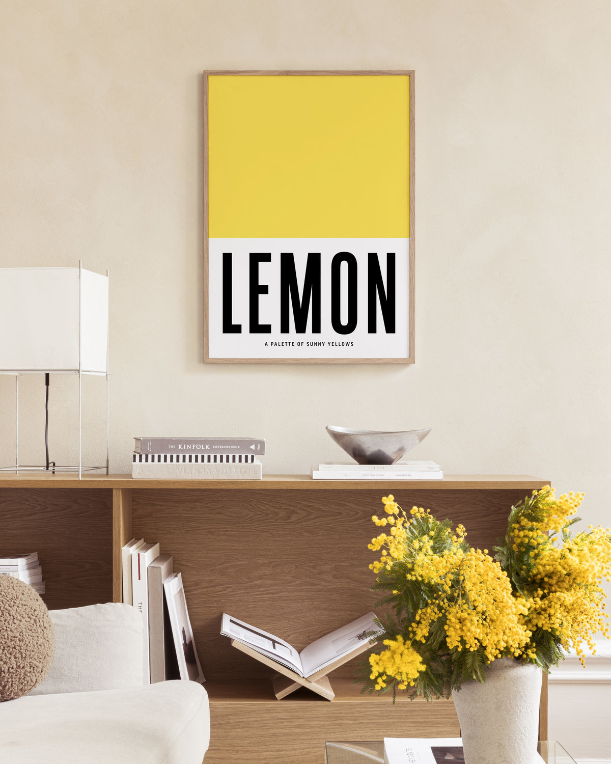 Lemon Yellow Print