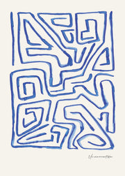 Un Ornament Bleu Print