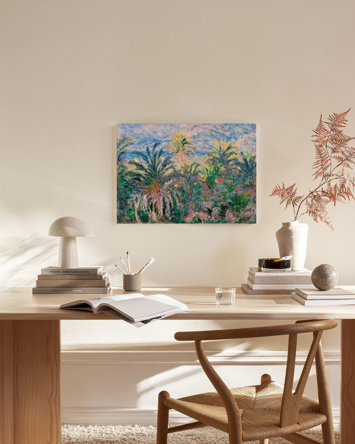 Monet - Palm Trees at Bordighera Canvas print