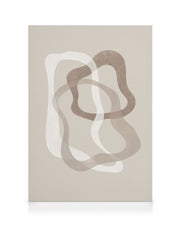 Abstract Brown Shapes No2 Canvas print