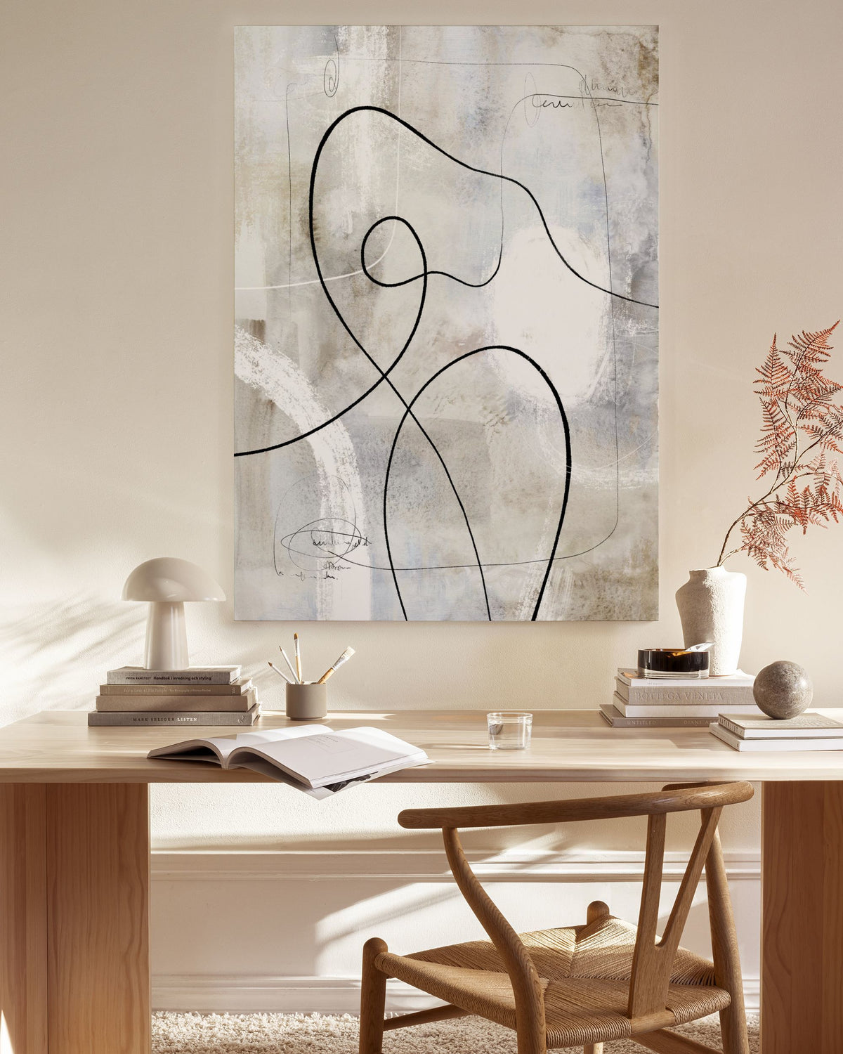 Abstract Paint Figure No2 Canvas print