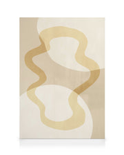 Abstract Yellow Shapes No2 Canvas print