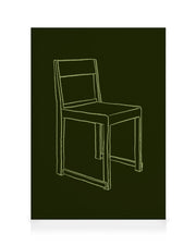 Chair Illustration Canvas print