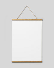 Poster hanger oak 51 cm, magnet fastener
