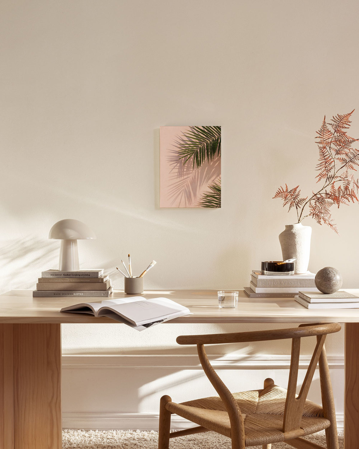 Pink Palm Canvas print