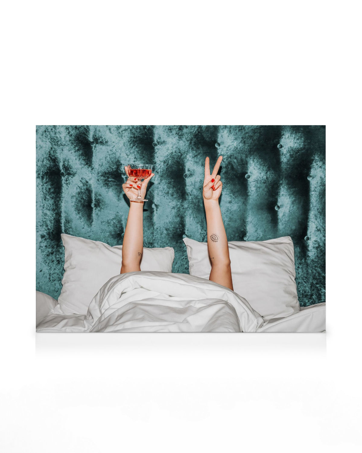 Cocktails In Bed Canvas print