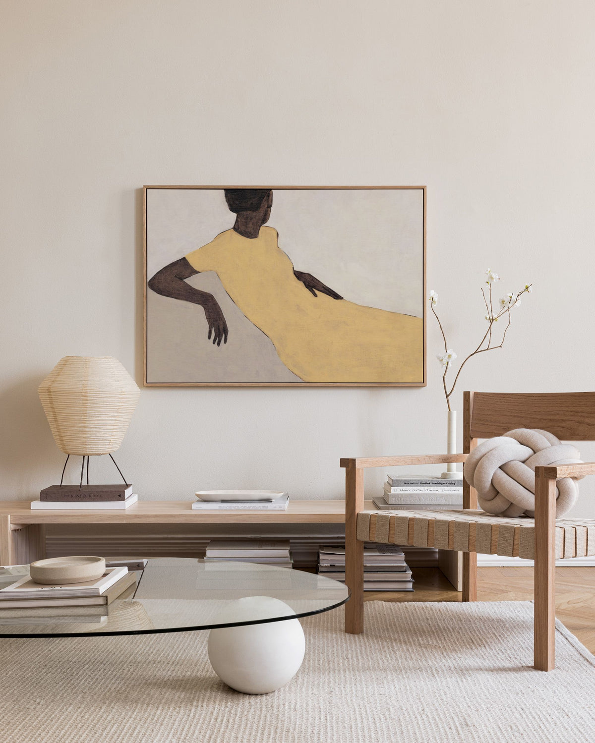 Yellow Dress Canvas print
